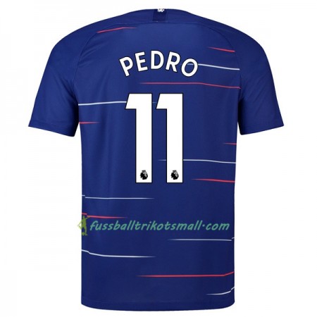 Günstige Fußballtrikots Chelsea Pedro 11 2018-2019 Kurzarm Heimtrikotsatz kaufen